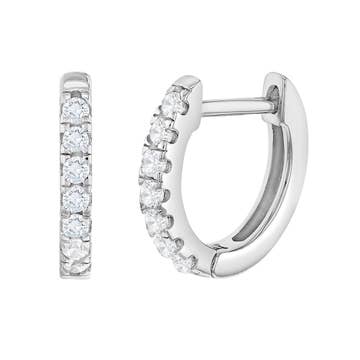 Crystal Hoop Earring