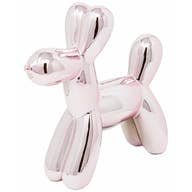 Pink Mini Ceramic Dog Piggy Bank - 7.5"