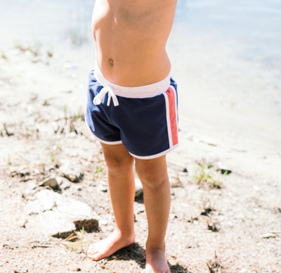 Navy and Dusty Red Boardie