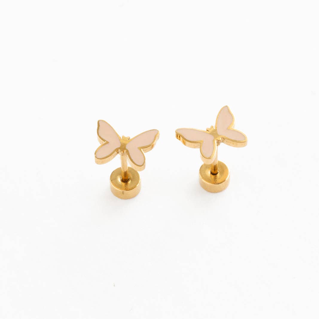 Blush Butterfly Earring