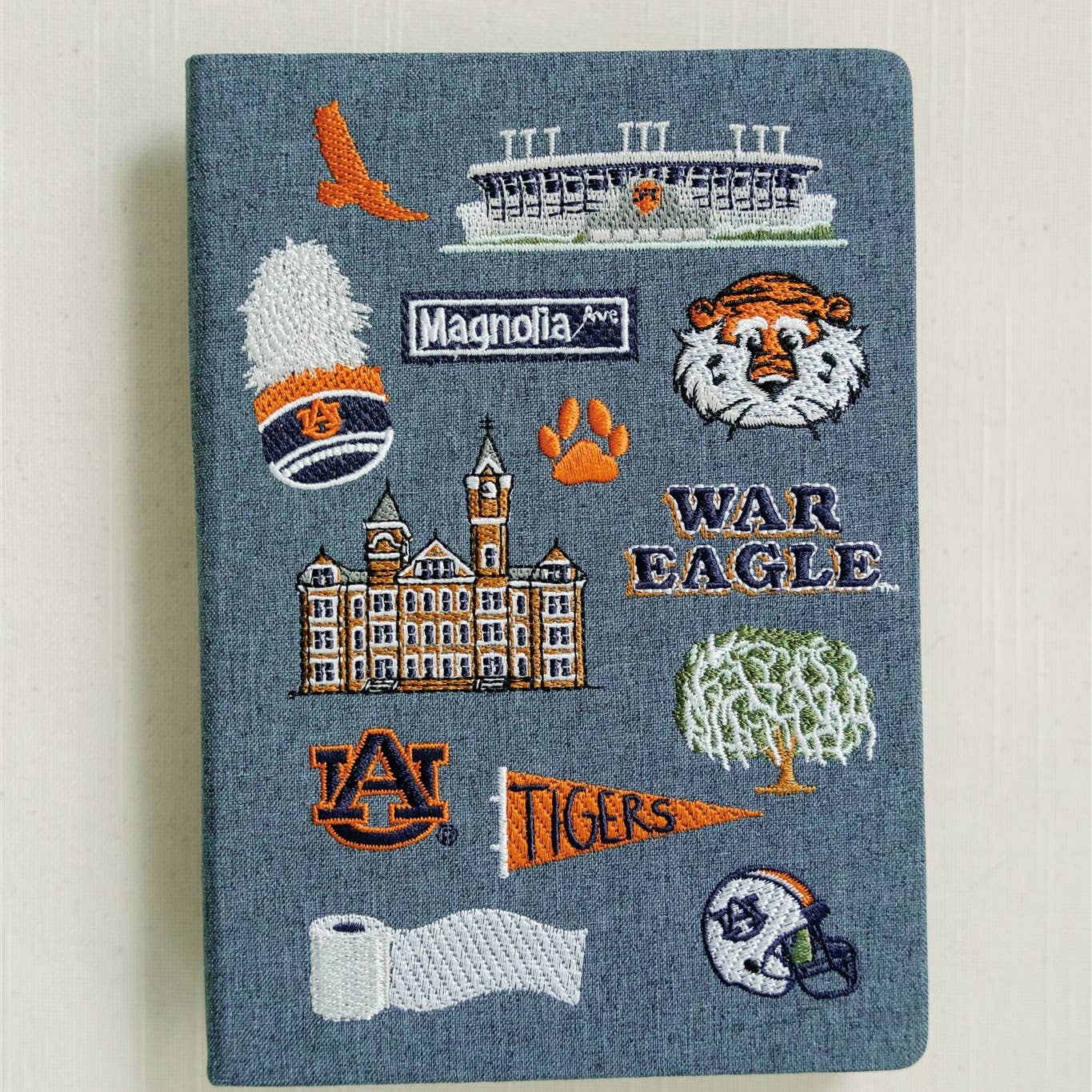 Embroidered Auburn University Hardcover Notebook