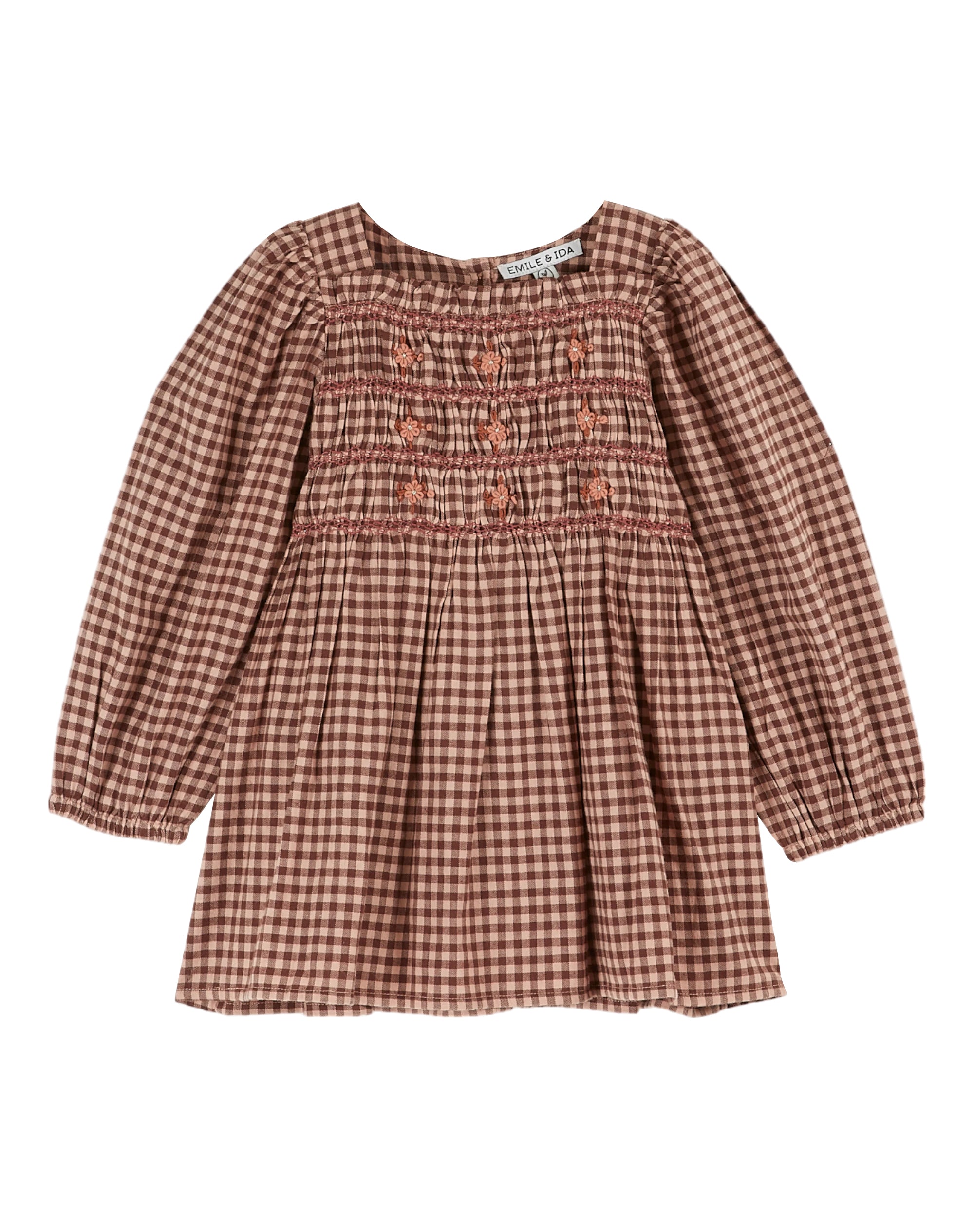 Smocked Vichy Rose Dress