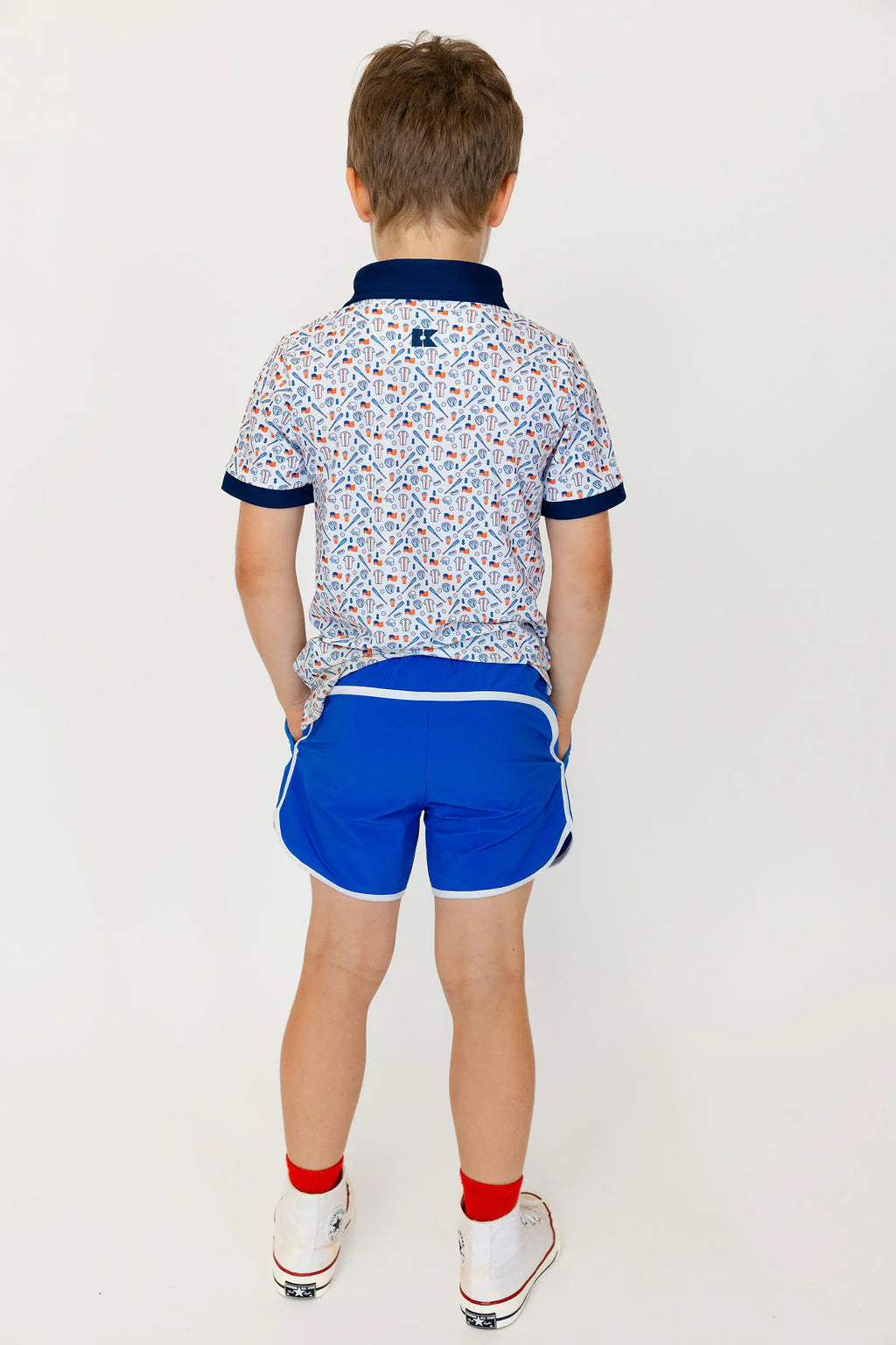 Baseball Print Polo