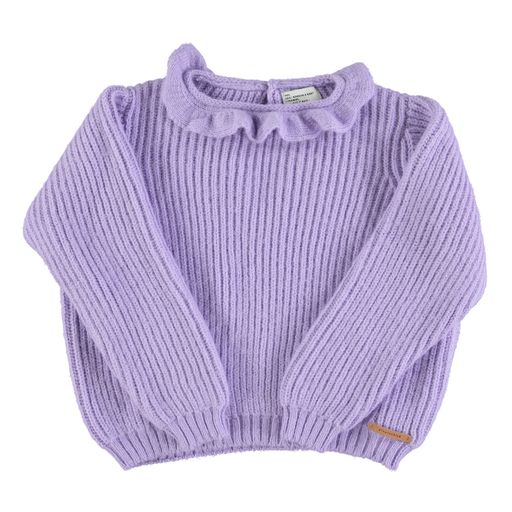Knit Sweater | Round Frilled Collar