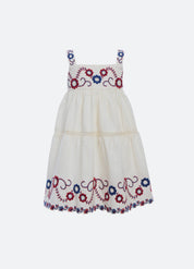 Soren Embroidery Sleeveless Dress