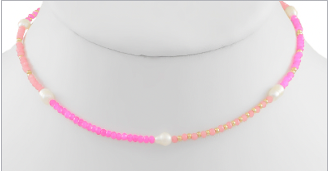 5 Pearl Seed Bead Necklace