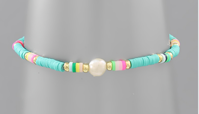 Single Pearl Beaded Bracelet