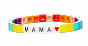 Mama Colored Tile Bracelet