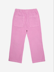 Pink Corduroy Straight Pant