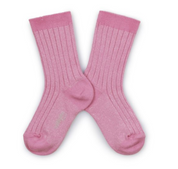 Victorie Glitter Ribbed Crew Socks