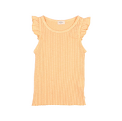 Rib Ruffle T-Shirt