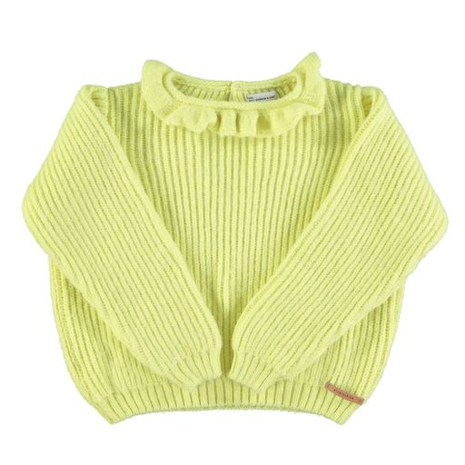 Knit Sweater | Round Frilled Collar