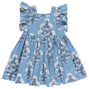 Elise Blue Bouquet Floral Dress