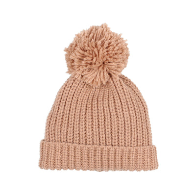 Pom Pom Soft Knit Hat