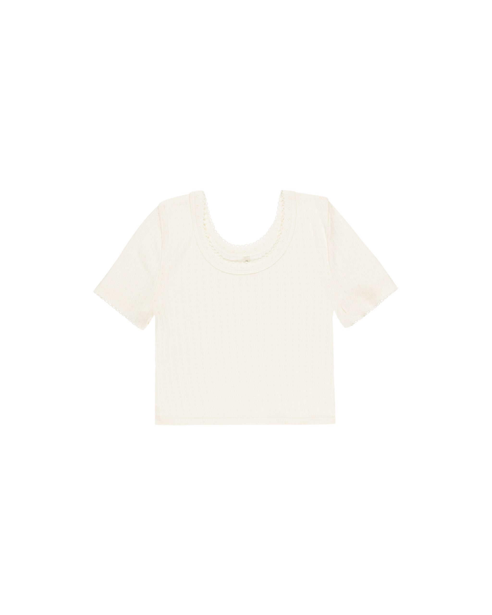 Pointelle Tee