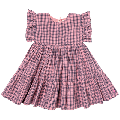 Kit Dress | Pink/Navy Plaid