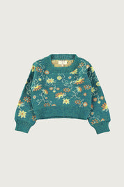 Mexican Flowers Knitted Jumper