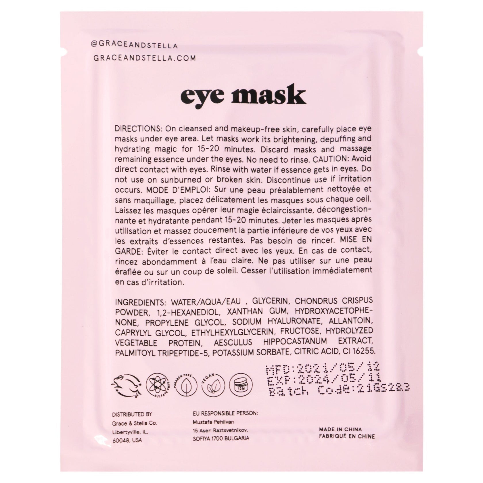 Pink Moisturizing Under Eye Mask