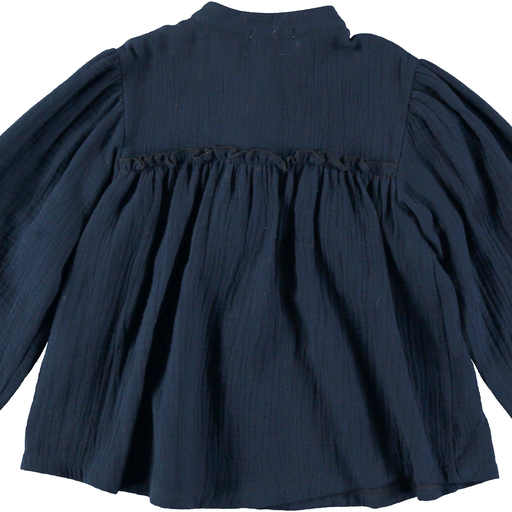 Embroidered Double Gauze Blouse