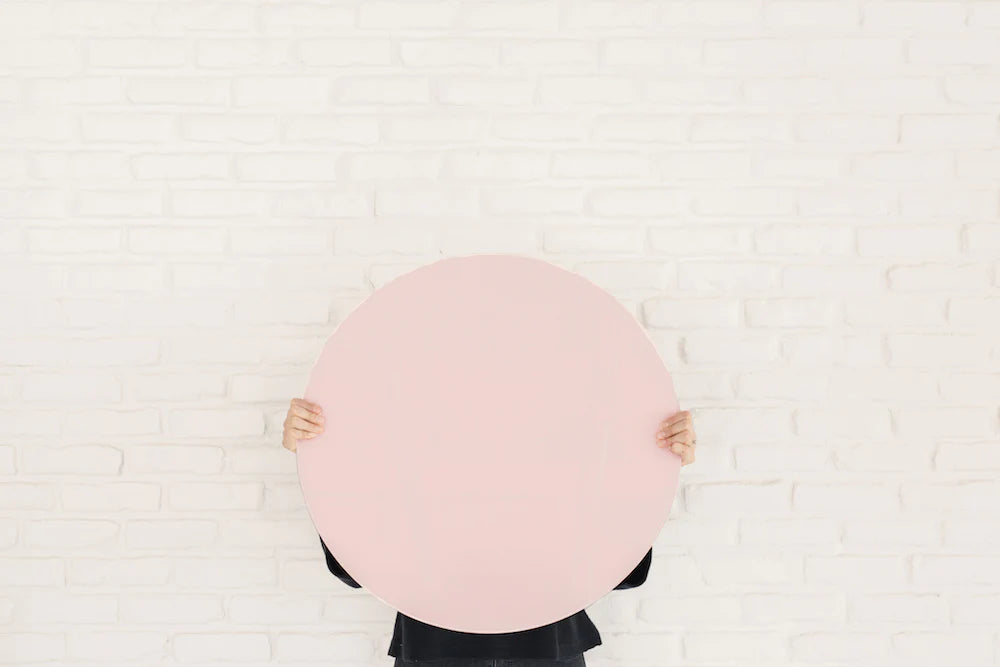 22 inch Round Magnet Board - Positively Pink