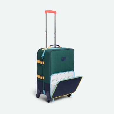 Logan Suitcase-Green/Navy