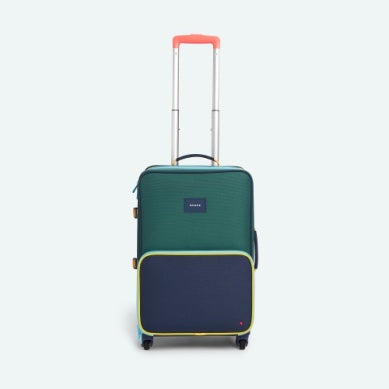 Logan Suitcase-Green/Navy